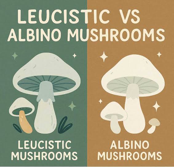 A common point of confusion: Albino A+ is technically leucistic, meaning it retains minimal pigmentation.. Source: Mycotown